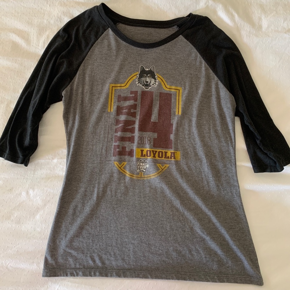 Loyola 2018 final 4 women’s 3/4 sleeve tee M